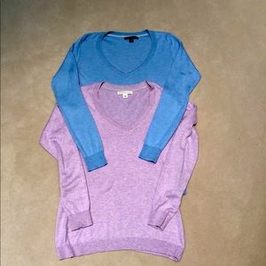 Two bright, and vibrant-sweaters for $25.00